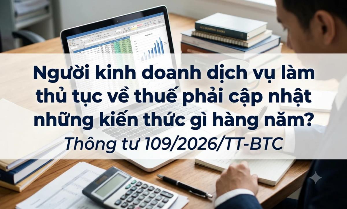 Người kinh doanh dịch vụ làm thủ tục về thuế phải cập nhật những kiến thức gì hàng năm?