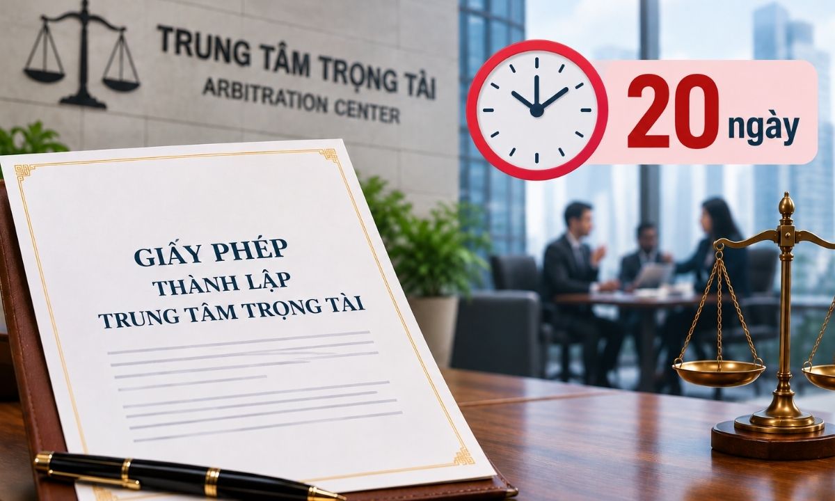 Dự kiến rút ngắn thời hạn cấp Giấy phép thành lập Trung tâm trọng tài xuống còn 20 ngày Dự kiến rút ngắn thời hạn cấp Giấy phép thành lập Trung tâm trọng tài xuống còn 20 ngày