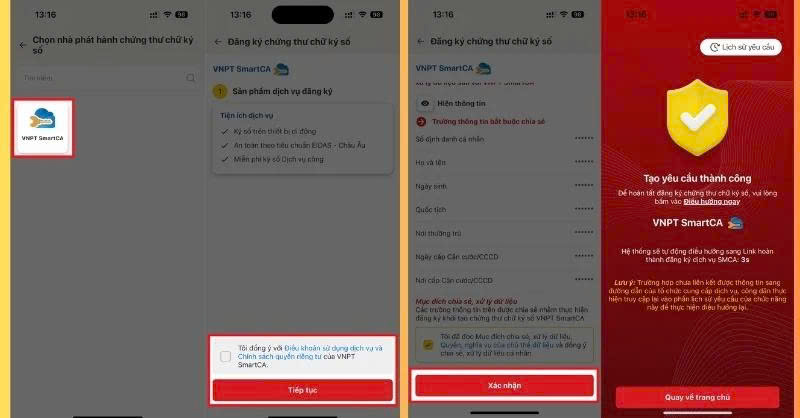 Hướng dẫn Đăng ký chứng thư chữ ký số trên VNeID mới nhất 8