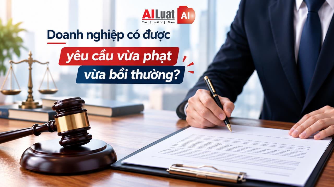 AI Luật giải đáp Doanh nghiệp có được yêu cầu vừa phạt vừa bồi thường không? 4