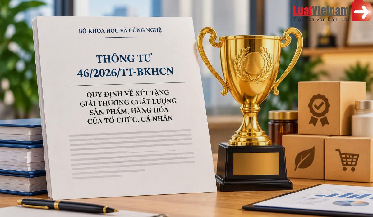 Thông tư 46/2026/TT-BKHCN quy định về xét tặng giải thưởng chất lượng như thế nào?