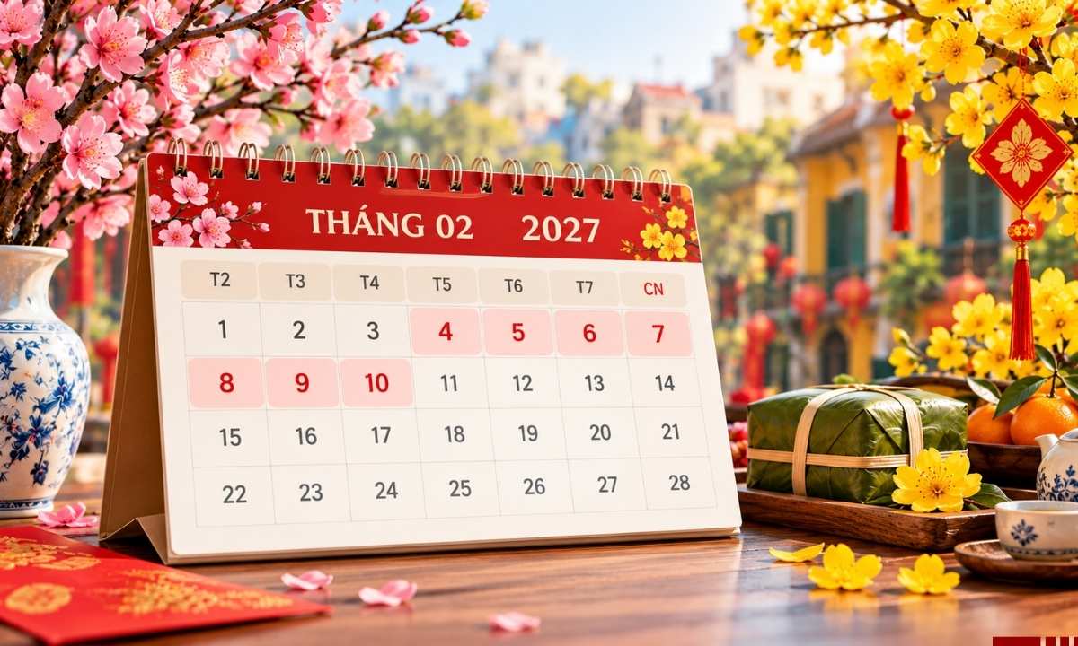 Công chức, viên chức Hà Nội nghỉ Tết Âm lịch 2027 từ 04/02 đến hết 10/02 Công chức, viên chức Hà Nội nghỉ Tết Âm lịch 2027 từ 04/02 đến hết 10/02