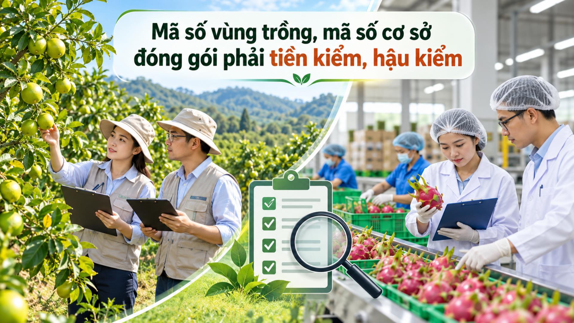 Trường hợp nào cấp mã số vùng trồng, mã số cơ sở đóng gói phải tiền kiểm, trường hợp nào hậu kiểm?