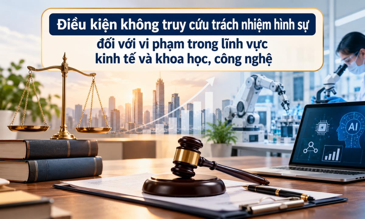 Vi phạm trong lĩnh vực kinh tế và khoa học, công nghệ bị không truy cứu trách nhiệm hình sự trong trường hợp nào?