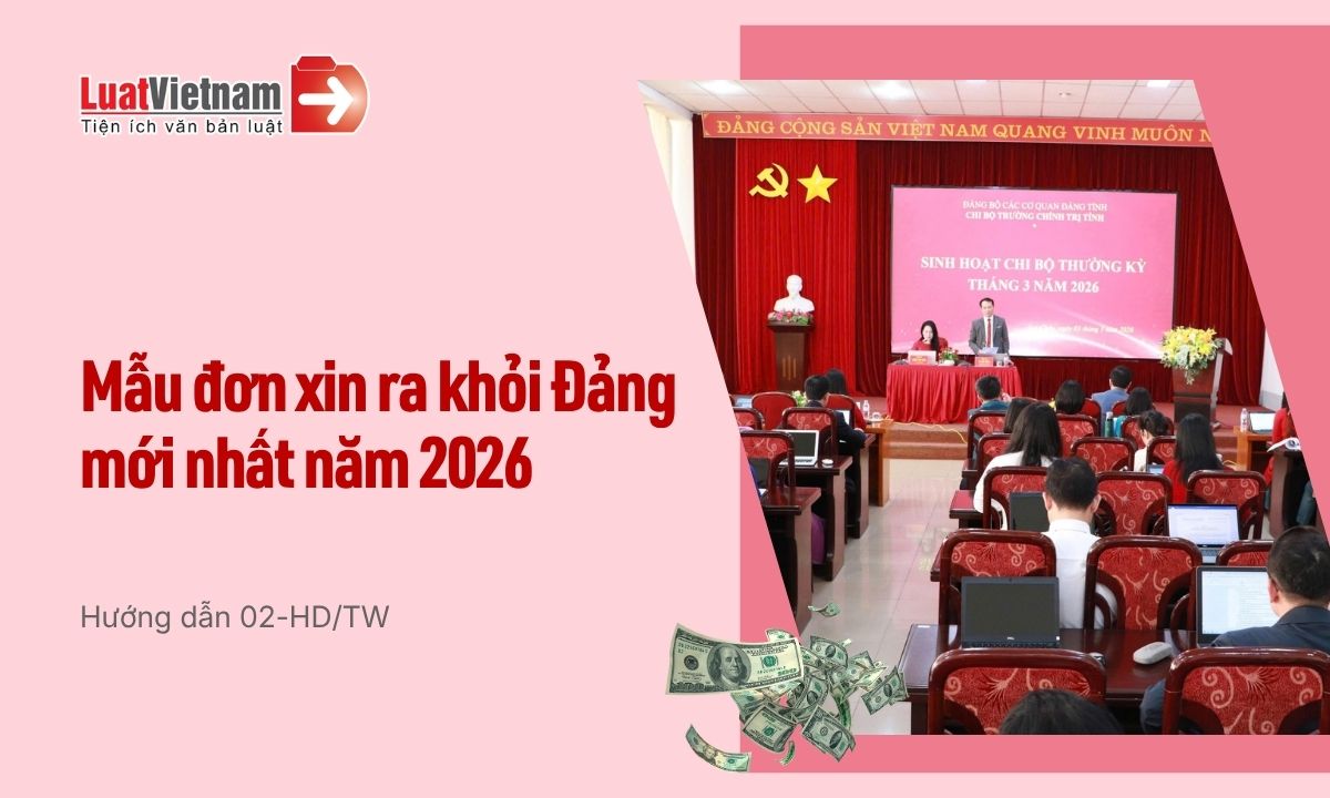 Mẫu Đơn xin ra khỏi Đảng thuyết phục và mới nhất Mẫu Đơn xin ra khỏi Đảng thuyết phục và mới nhất