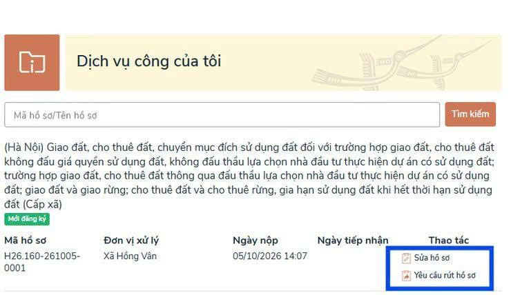 Hướng dẫn nộp hồ sơ trực tuyến thủ tục chuyển đổi mục đích sử dụng đất 2026 5 Hướng dẫn nộp hồ sơ trực tuyến thủ tục chuyển đổi mục đích sử dụng đất 2026 10