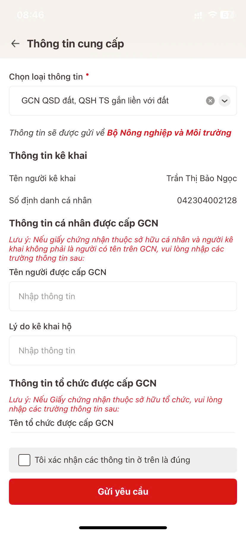 Hướng dẫn cập nhật Sổ đỏ vào VNeID mới nhất 6