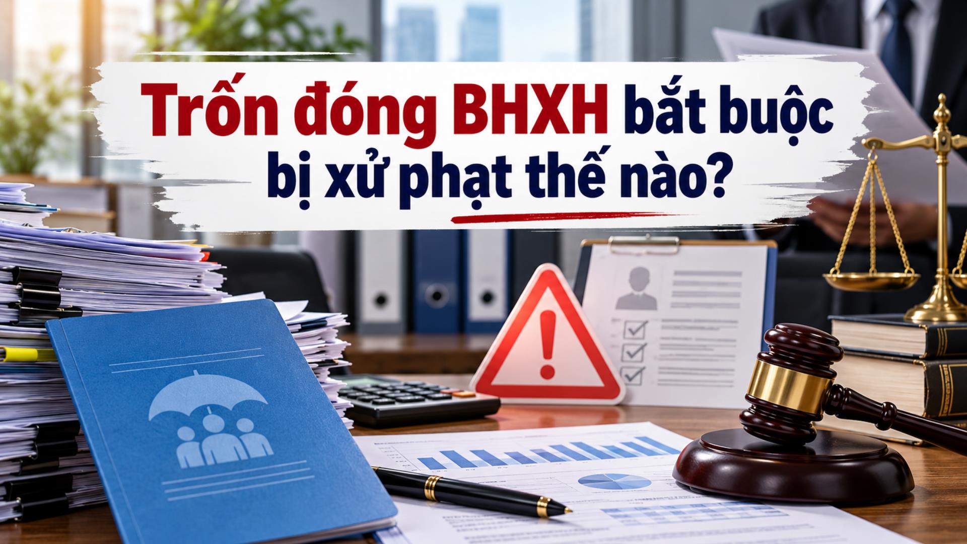 Trốn đóng BHXH bắt buộc bị xử phạt thế nào theo Nghị định 283?