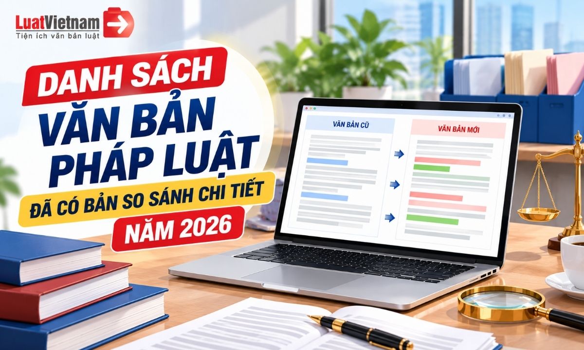 Danh sách 50+ văn bản pháp luật đã có Bản so sánh chi tiết 2026 Danh sách 50+ văn bản pháp luật đã có Bản so sánh chi tiết 2026
