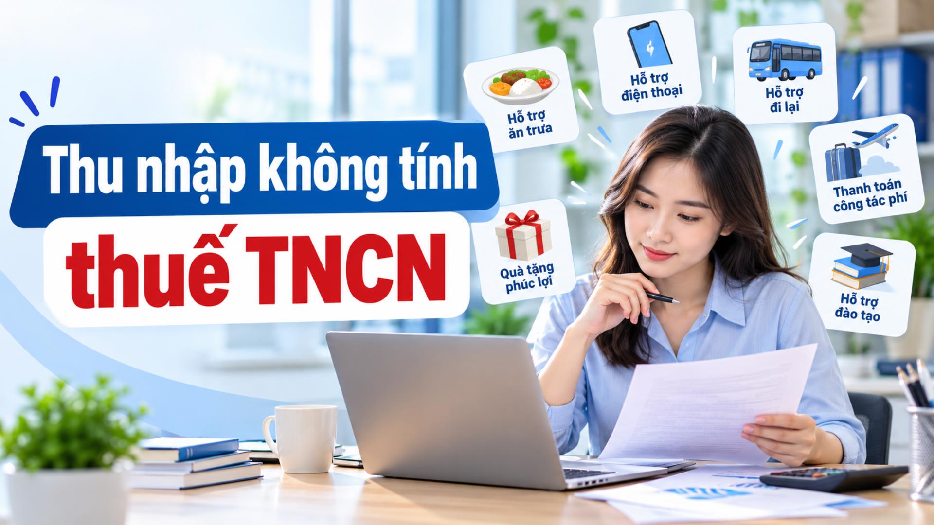 Những khoản thu nhập không mang tính chất tiền lương, tiền công nào không phải tính thuế thu nhập cá nhân?