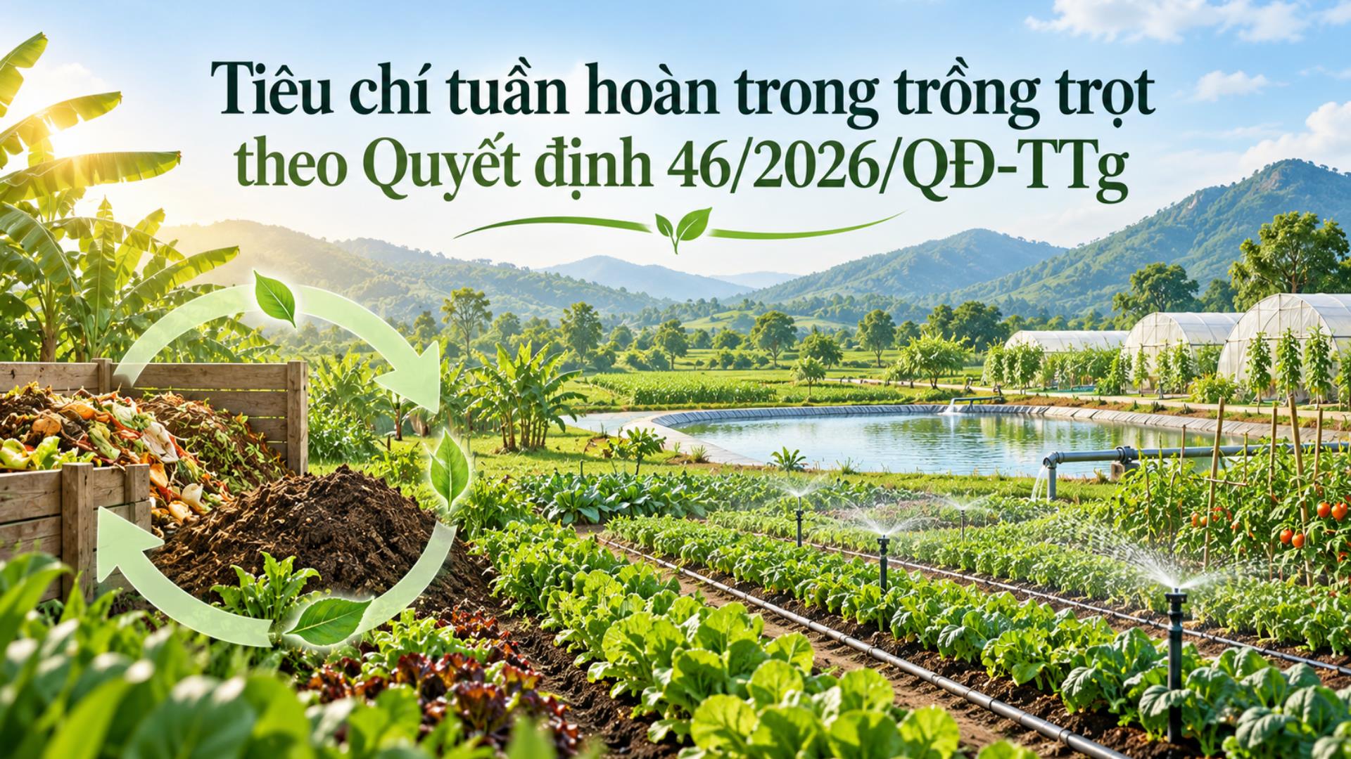 Quyết định 46/2026/QĐ-TTg quy định tiêu chí tuần hoàn trong trồng trọt như thế nào?