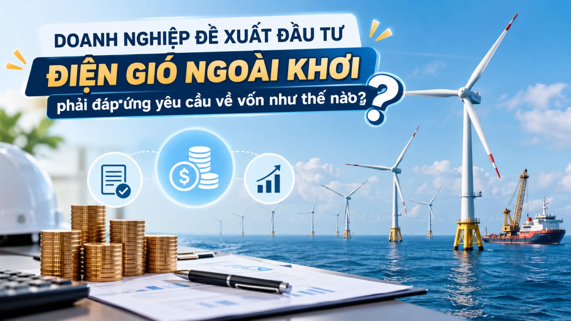 Doanh nghiệp đề xuất đầu tư điện gió ngoài khơi phải đáp ứng yêu cầu về vốn như thế nào?
