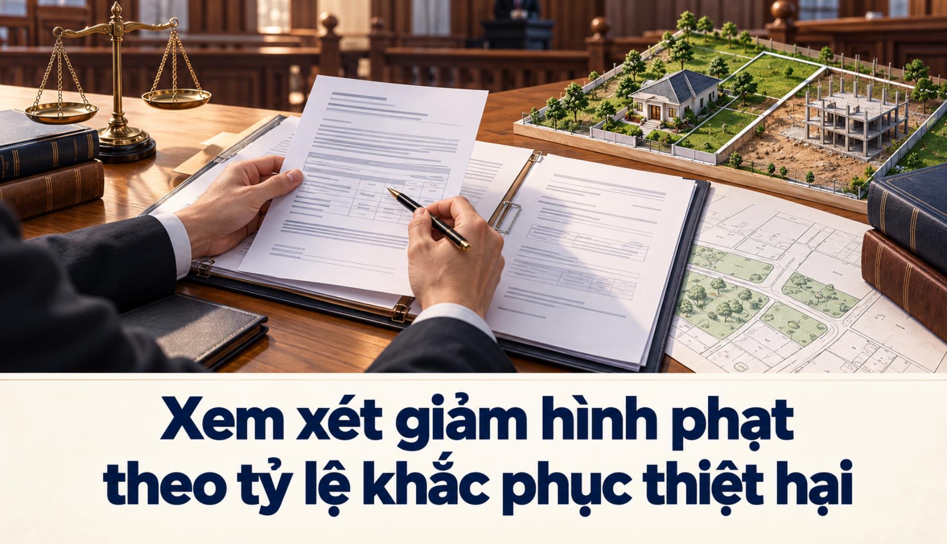 Nghị quyết 04/2026/NQ-HĐTP hướng dẫn giảm mức hình phạt theo tỷ lệ khắc phục thiệt hại khi xét xử vi phạm đất đai thế nào?